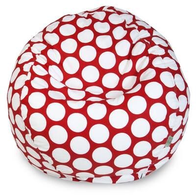 Large Polka dot Shredded Foam Bean Bag Chair
