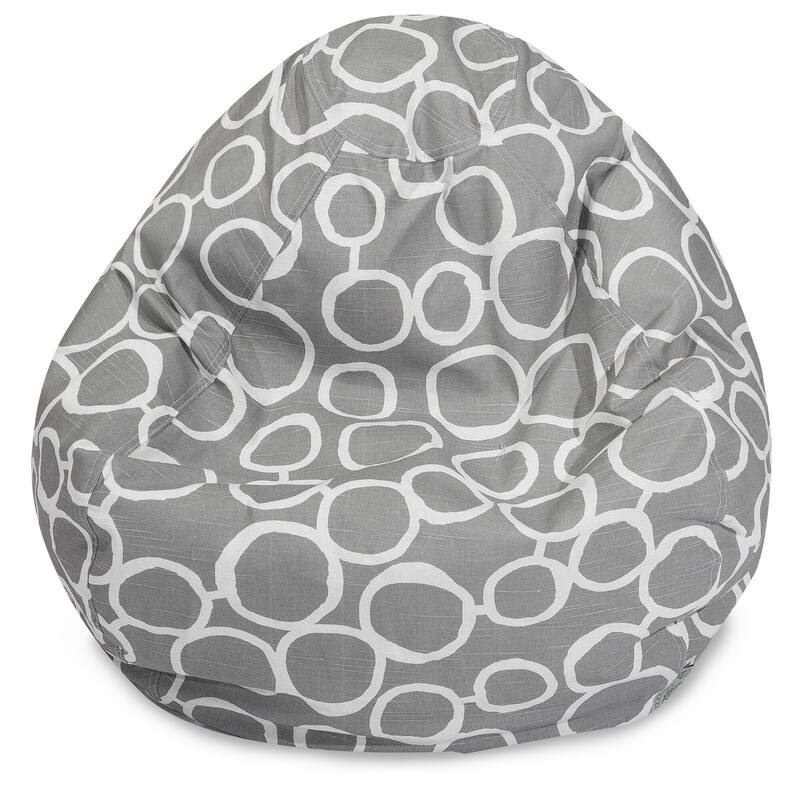 Fusion Shredded Foam Bean Bag Chair - Gray - 23'' H x 35'' W x 35'' D