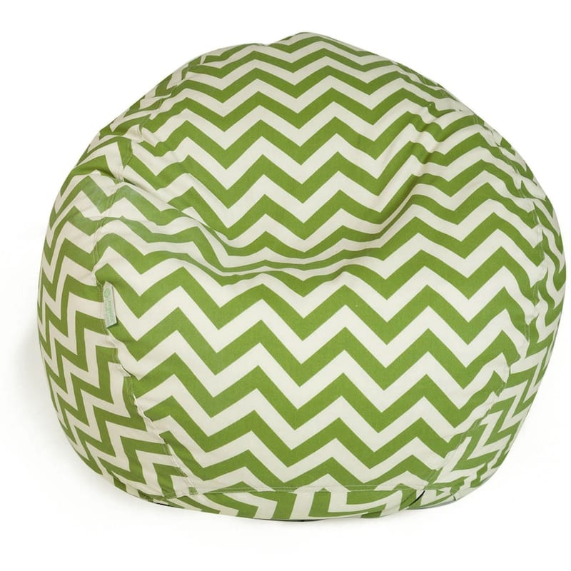 Chevron Shredded Foam Bean Bag Chair - Sage - 23'' H x 35'' W x 35'' D