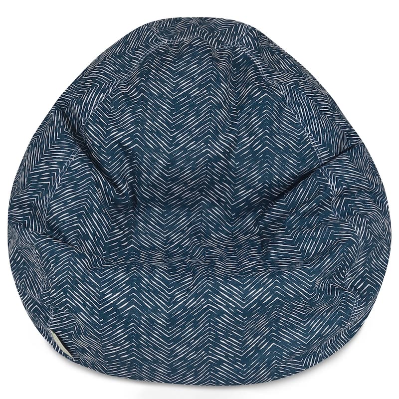 Southwest Shredded Foam Bean Bag Chair - Navy Blue - 23'' H x 35'' W x 35'' D