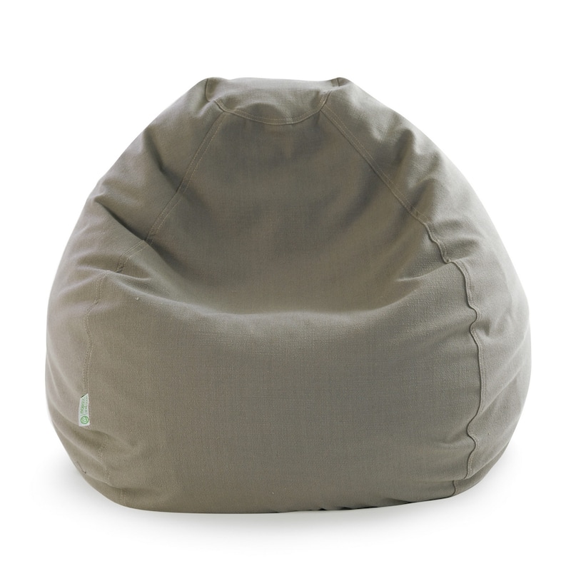 Wales Shredded Foam Bean Bag Chair - Gray - 23'' H x 35'' W x 35'' D