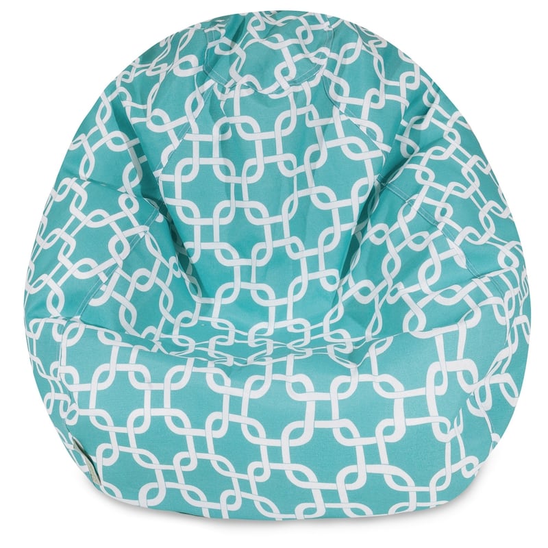 Links Shredded Foam Bean Bag Chair - Teal - 22'' H x 28'' W x 28'' D