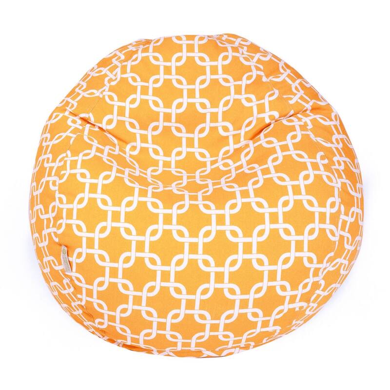 Links Shredded Foam Bean Bag Chair - Yellow - 23'' H x 35'' W x 35'' D