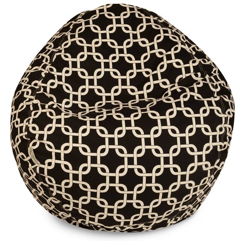 Links Shredded Foam Bean Bag Chair - Black - 23'' H x 35'' W x 35'' D