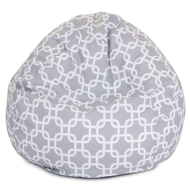 Links Shredded Foam Bean Bag Chair - Gray - 23'' H x 35'' W x 35'' D
