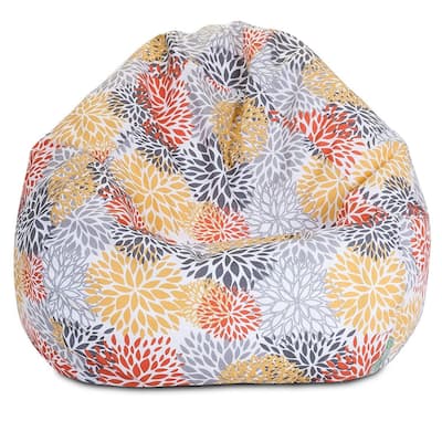 Blooms Shredded Foam Bean Bag Chair