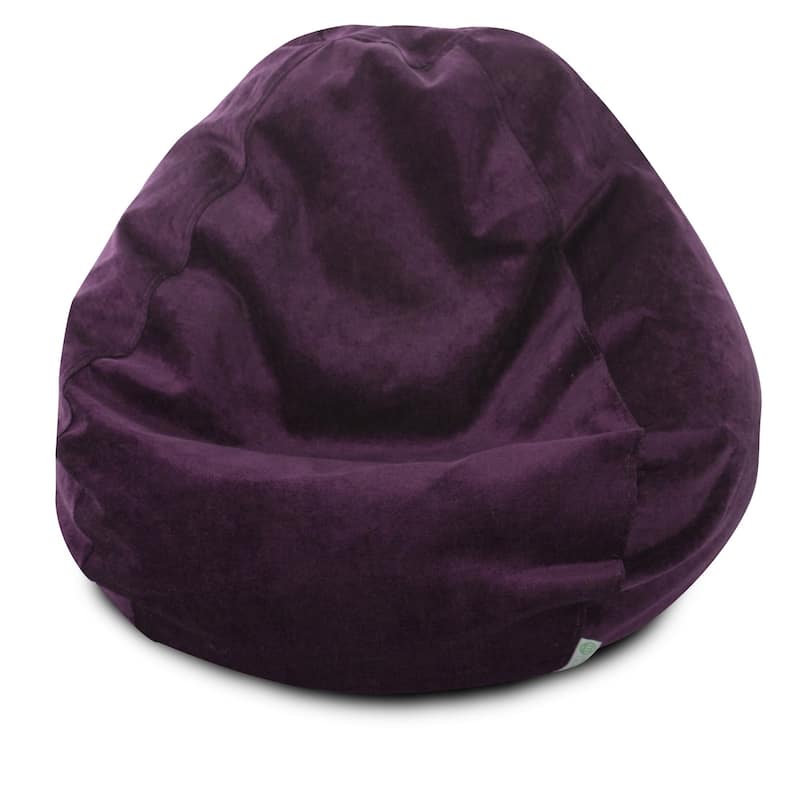 Villa Shredded Foam Bean Bag Chair - Aubergine - 22'' H x 28'' W x 28'' D