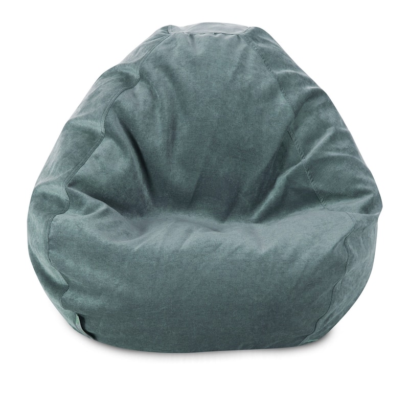 Villa Shredded Foam Bean Bag Chair - Azure - 22'' H x 28'' W x 28'' D