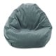 preview thumbnail 4 of 8, Villa Shredded Foam Bean Bag Chair Azure - 22'' H x 28'' W x 28'' D