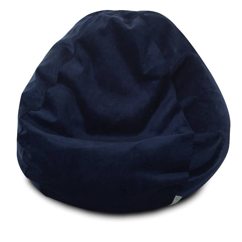 Villa Shredded Foam Bean Bag Chair - Navy Blue - 22'' H x 28'' W x 28'' D