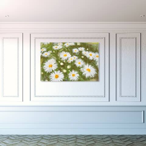 Oliver Gal 'Spring Petals' Floral and Botanical Wall Art Canvas Print - Green, White