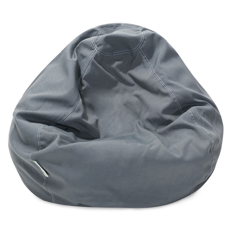 Solid Shredded Foam Bean Bag Chair - Lilac - 22'' H x 28'' W x 28'' D