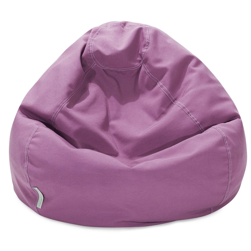 Solid Shredded Foam Bean Bag Chair - Lilac - 23'' H x 35'' W x 35'' D