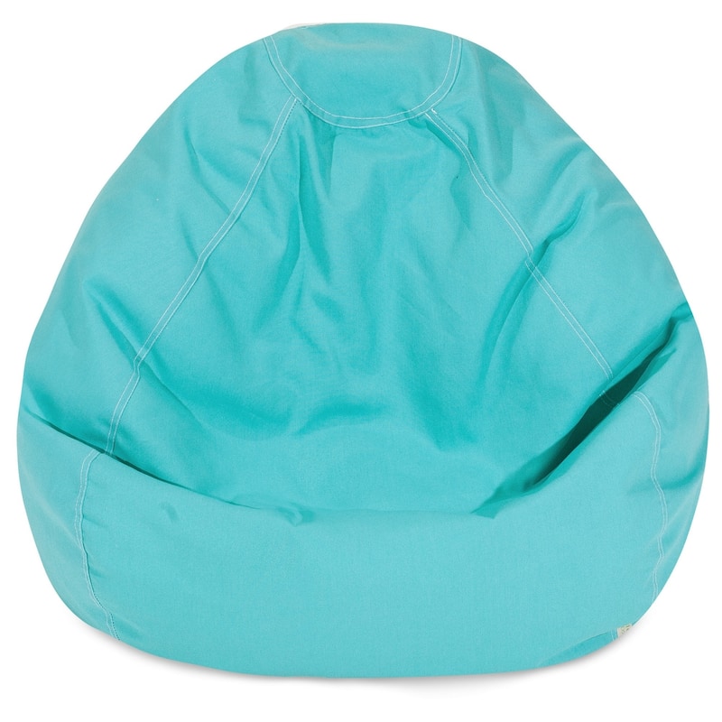 Solid Shredded Foam Bean Bag Chair - Teal - 22'' H x 28'' W x 28'' D