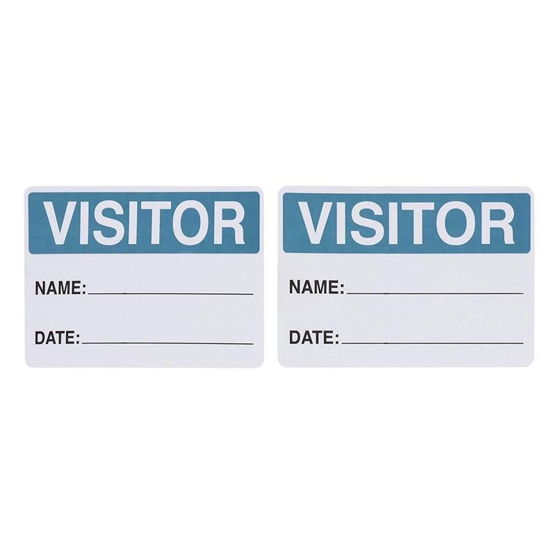 Juvale 500-Count Visitor Name Label Stickers Roll for School Hospital Museum Business