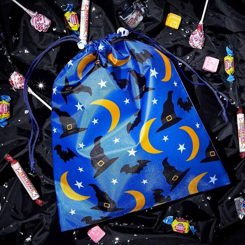 Blue Panda 12 Pack Large Drawstring Goodie Treat Bags for Halloween Party Trick or Treat
