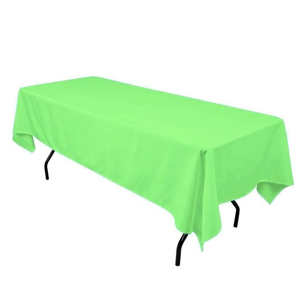 Polyester Seamless Rectangular Table Cloth 60" x 126" Mint