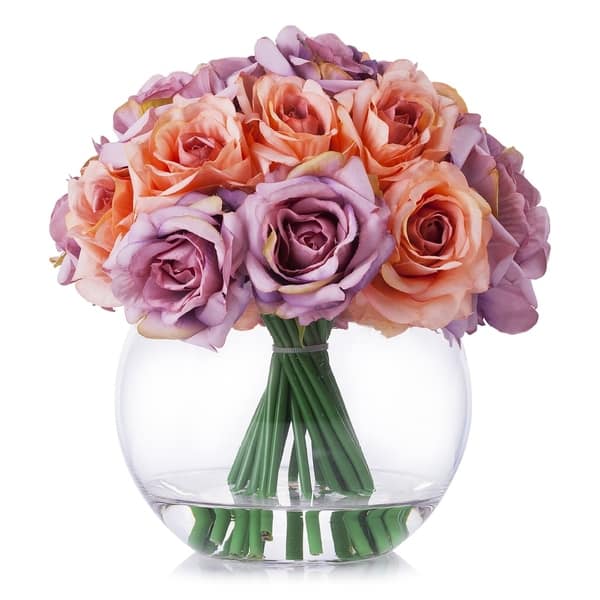 Lavender Rose Heads, Artificial Flowers, Wedding Centerpieces, Silk  Roses, Faux Flowers, Wedding Decorations