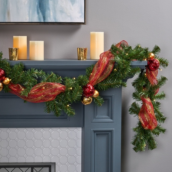 Buy Christmas Wreaths Garlands Online At Overstock Our Best Christmas Decorations Deals