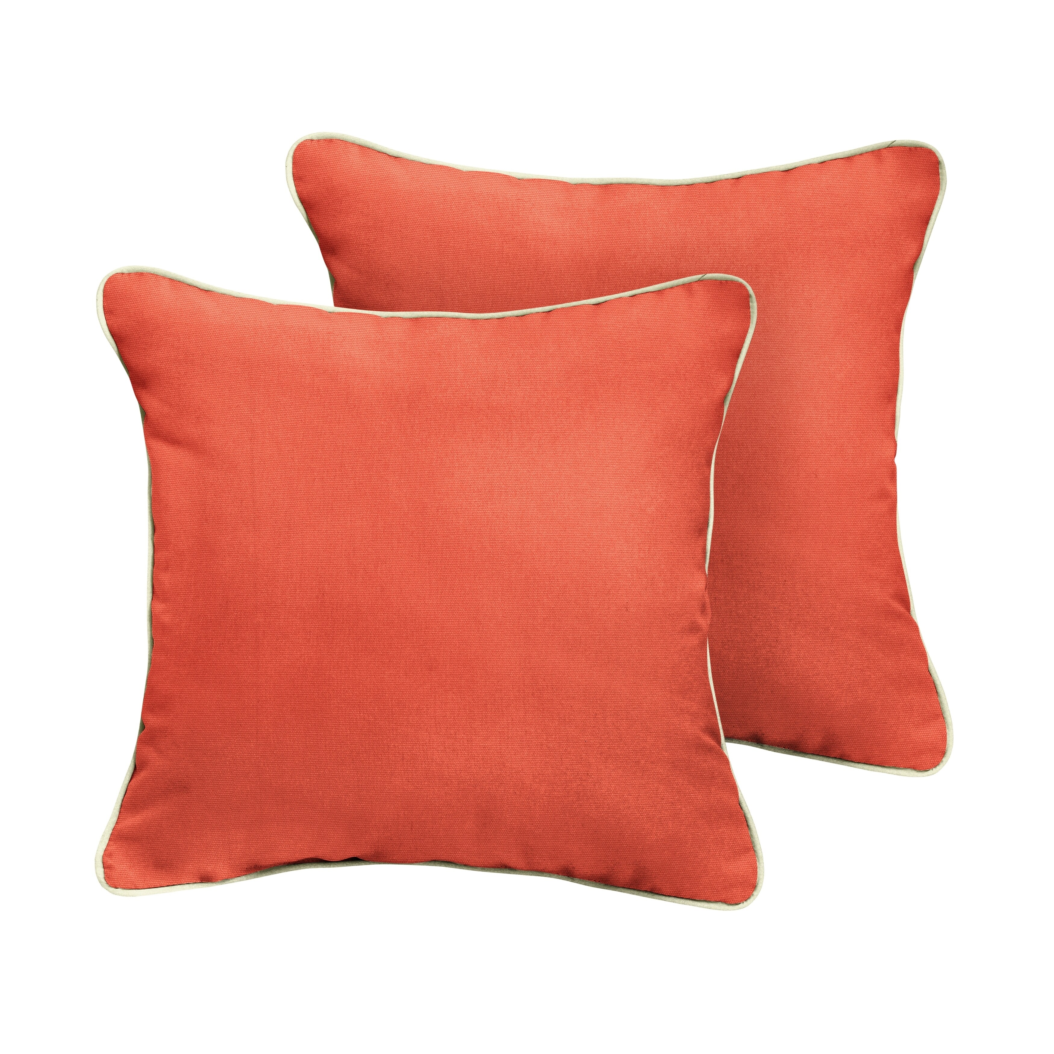 Coral orange outlet pillows