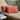 Sunbrella Melon Coral Orange with Cast Silver Indoor/Outdoor Lumbar Pillows Set of 2