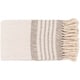 preview thumbnail 3 of 3, Livabliss Giselle Cottage Hand Woven 50" x 60" Cotton-Blend Throw Taupe