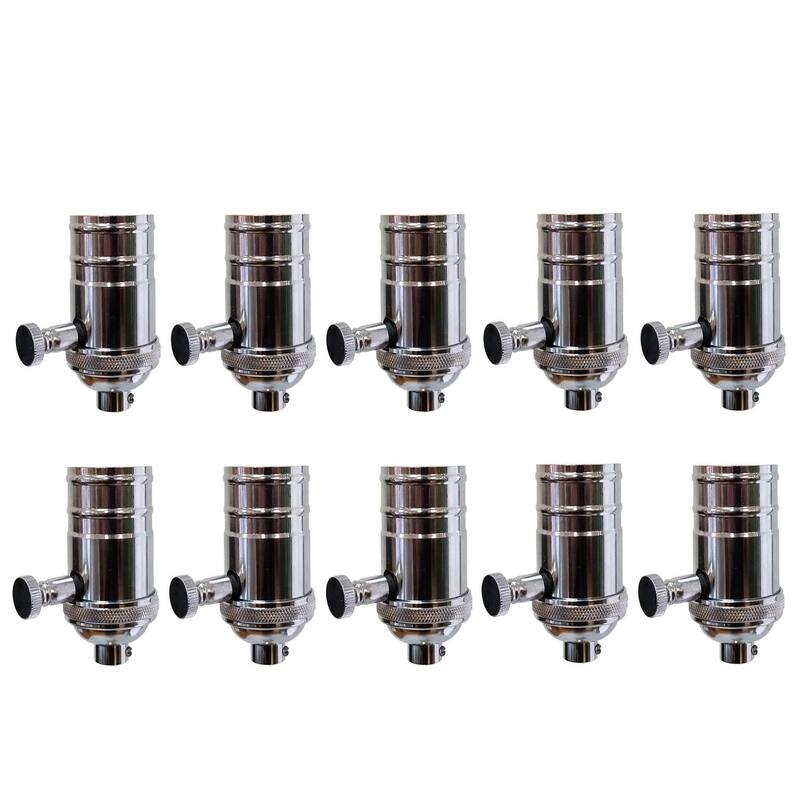 Royal Designs Dimmer Lamp Socket with Shell and Turn Knob, E26 Medium