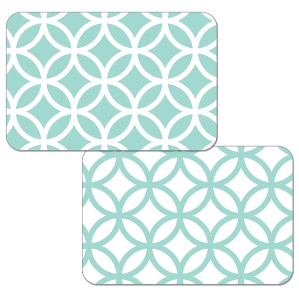 Reversible Wipe-clean Plastic Placemats Set of 4 - Pastel Circles - On Sale  - Bed Bath & Beyond - 29811392