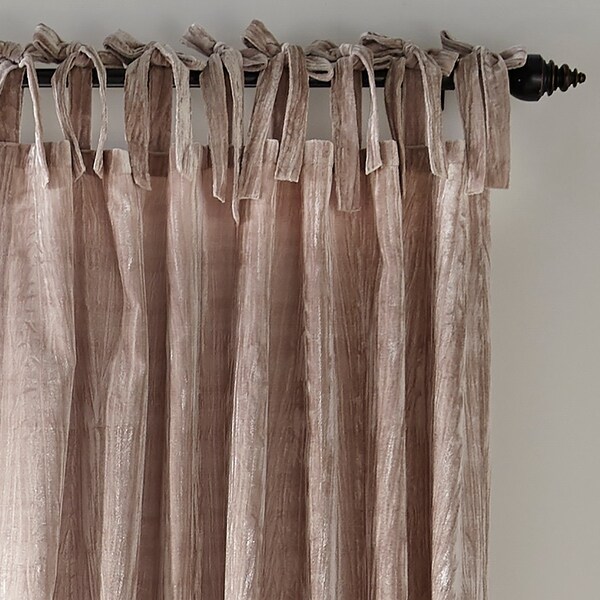 crushed velvet curtain scarf