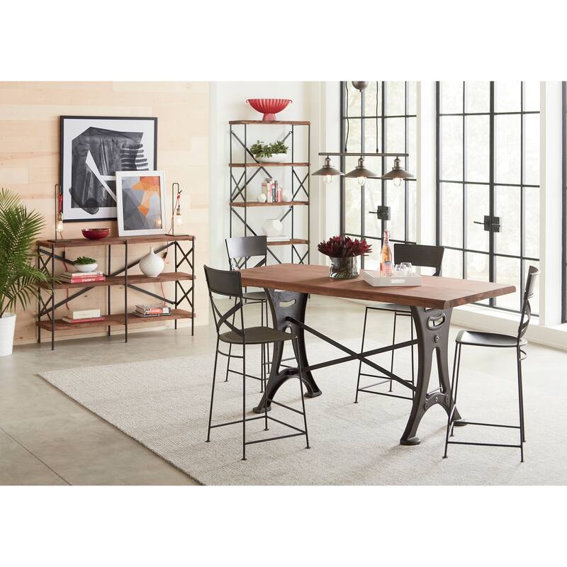 Carbon Loft Wiley Live Edge Bookshelf