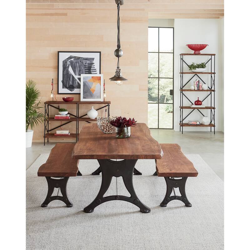 Carbon Loft Wiley Live Edge Bookshelf