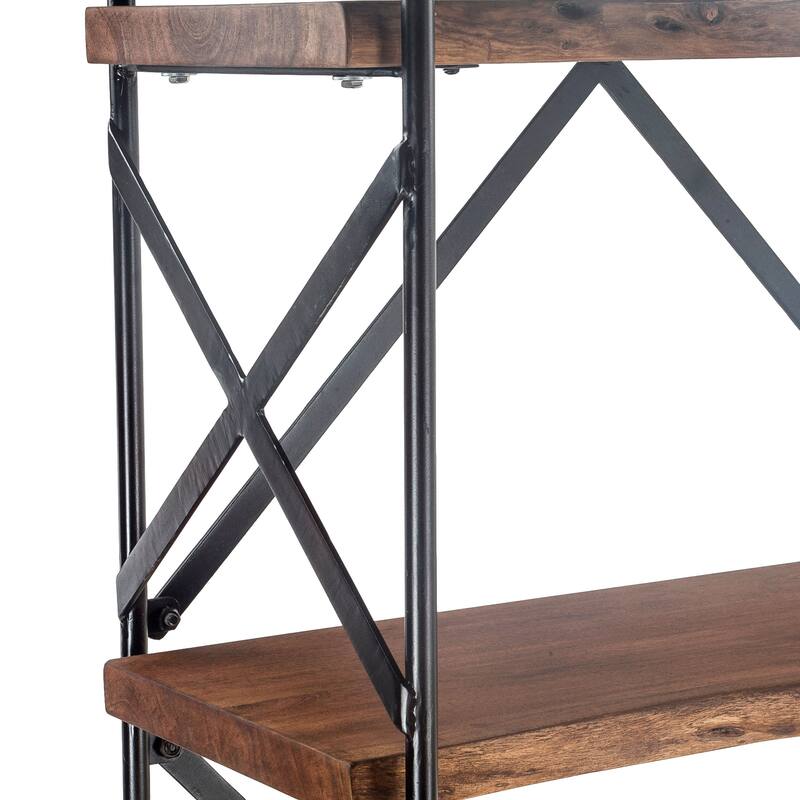Carbon Loft Wiley Live Edge Bookshelf