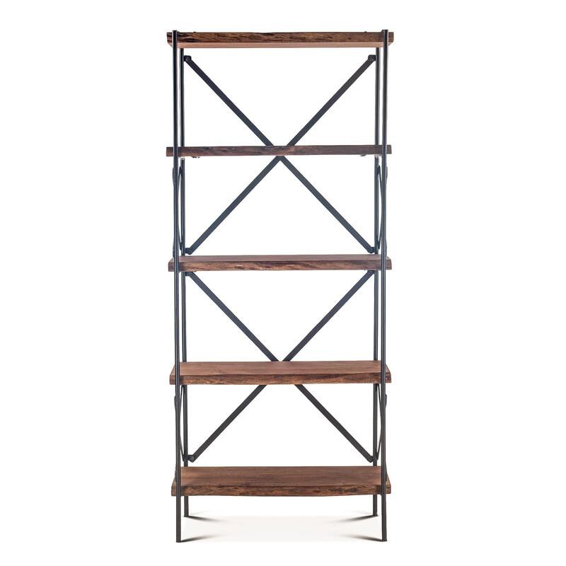 Carbon Loft Wiley Live Edge Bookshelf - Etagere