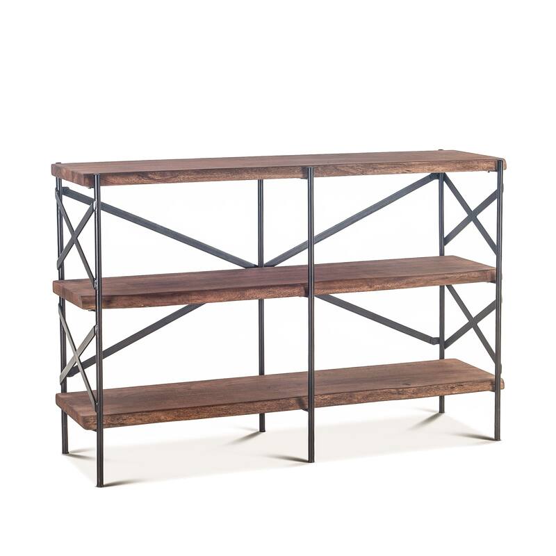 Carbon Loft Wiley Live Edge Bookshelf
