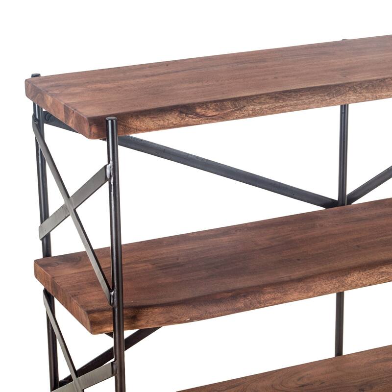 Carbon Loft Wiley Live Edge Bookshelf