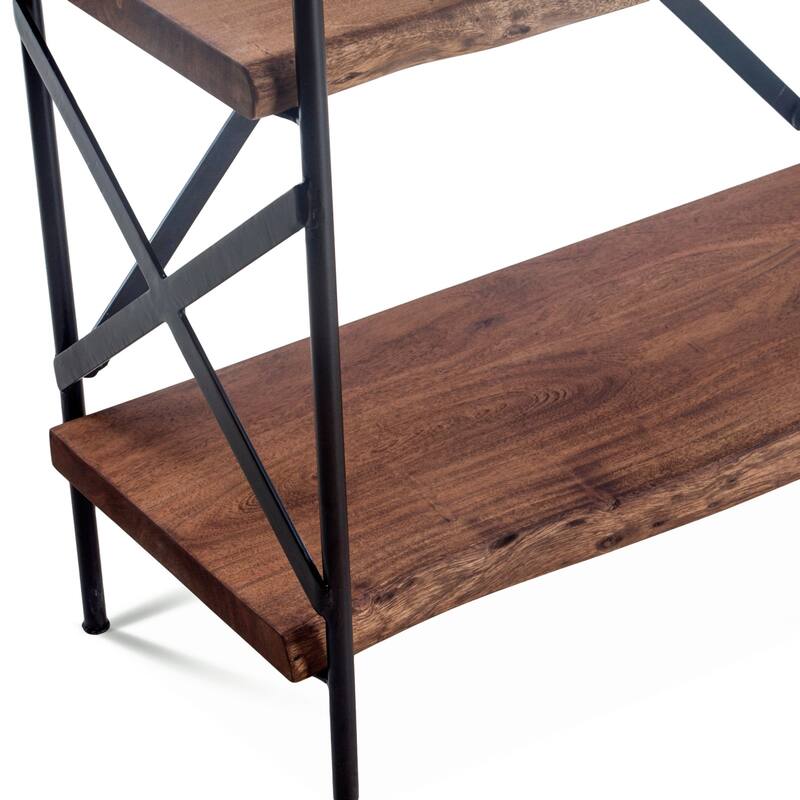 Carbon Loft Wiley Live Edge Bookshelf