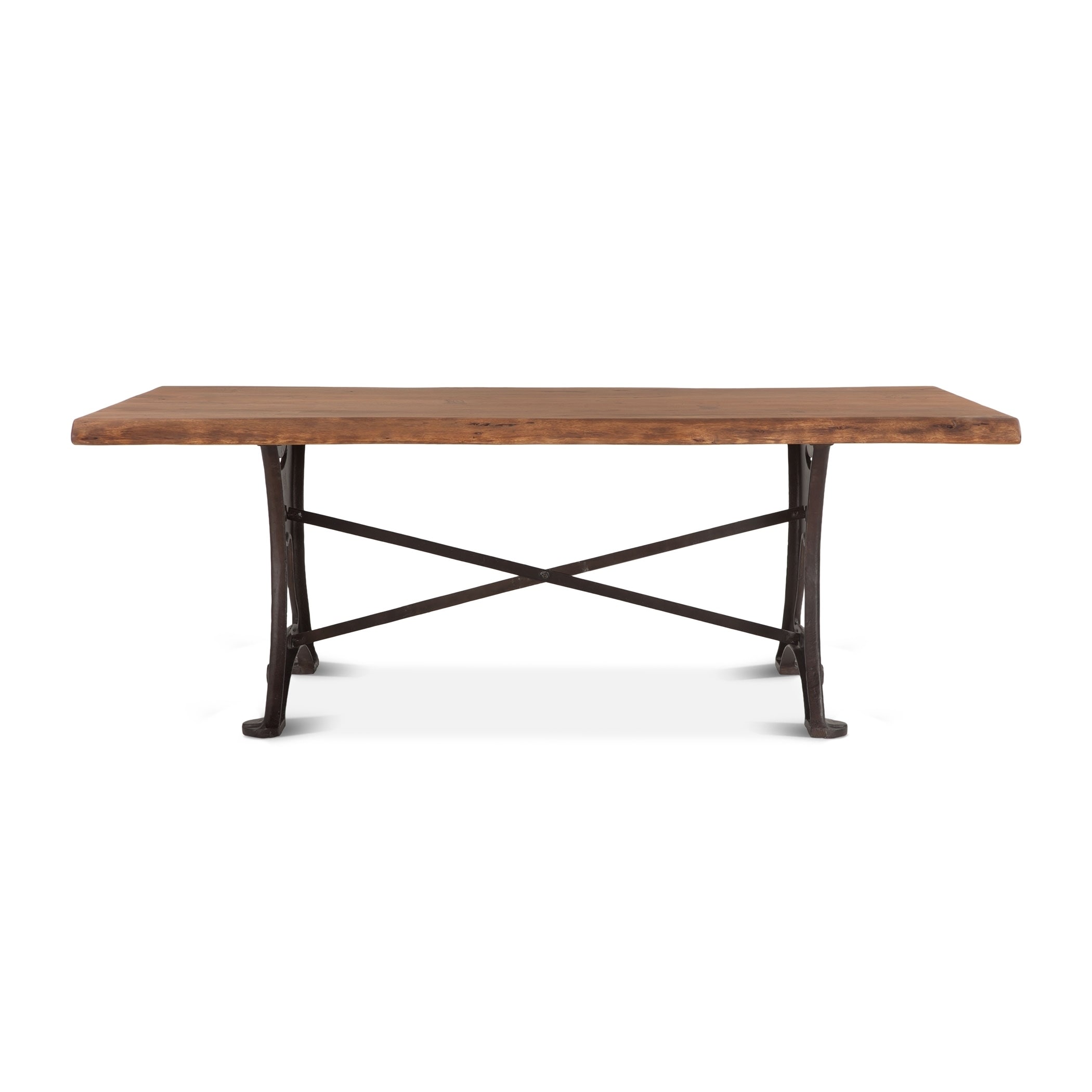 Carbon Loft Wiley Rectangle Live Edge Dining Table - N/A