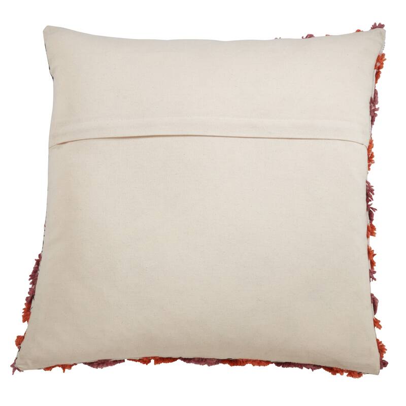 Embroidered Block Print Floor Pillow.
