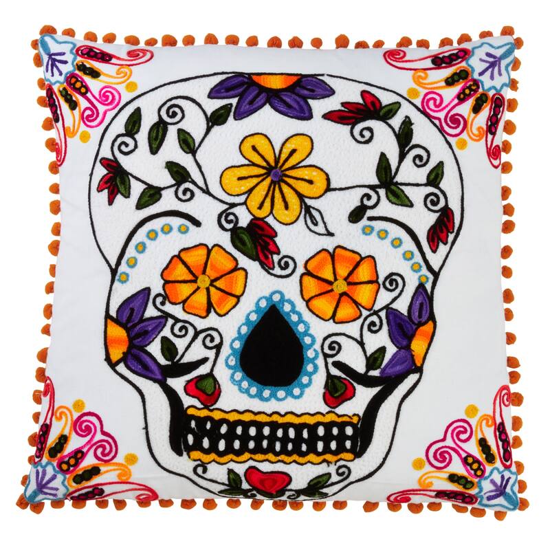 Sugar Skull Design Pillow