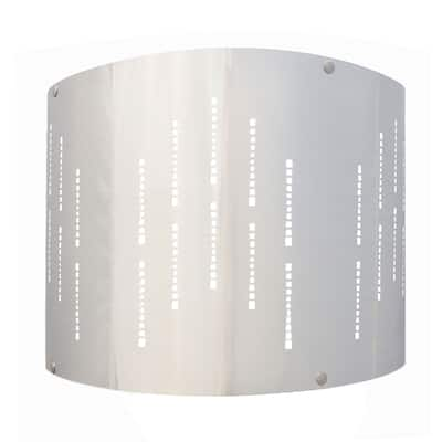 Royal Designs, Inc. Do-It-Yourself "DIY" Metallic Stencil Design Hardback Lamp Shade, Polished Nickel Finish, 10" x 10" x 8.5"