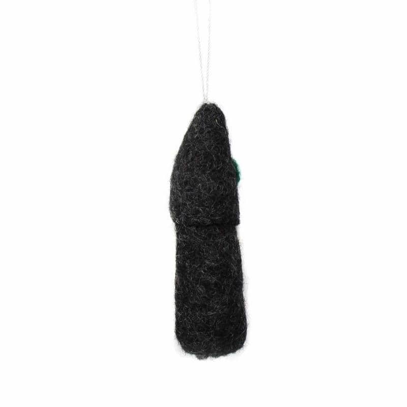 Handmade Felted Wool Christmas Gnome Ornament