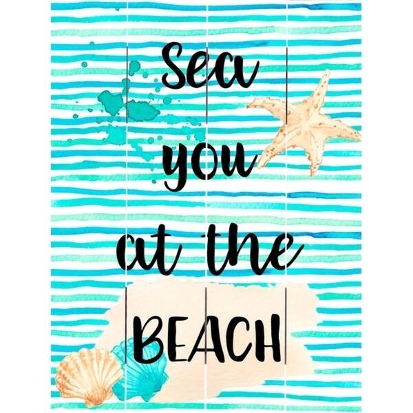 Wood Pallet Art - Sea You at the Beach - Bed Bath & Beyond - 29812206
