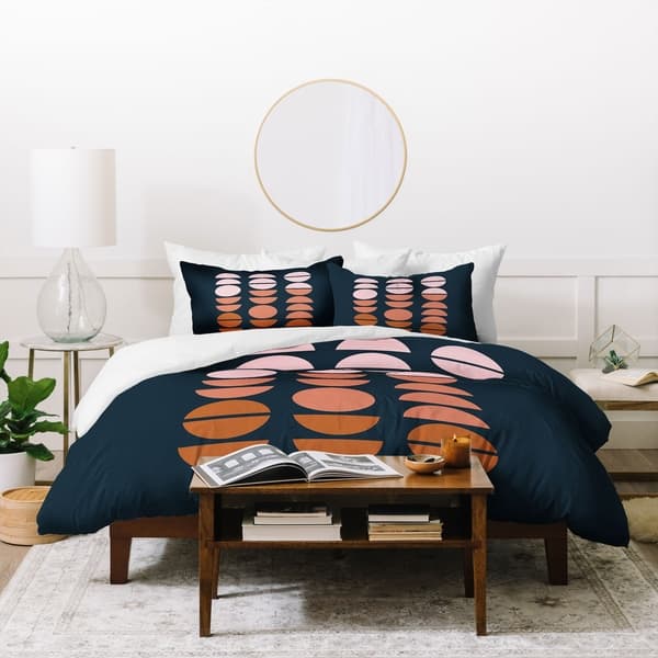 Shop Deny Designs Circles And Moons 3 Piece Duvet Cover Set On