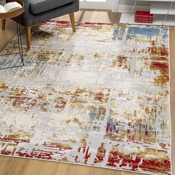 Rug Branch Vogue Modern Area Rug and Runner, Beige Grey