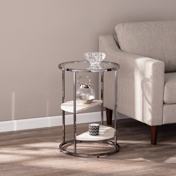 overstock round end tables