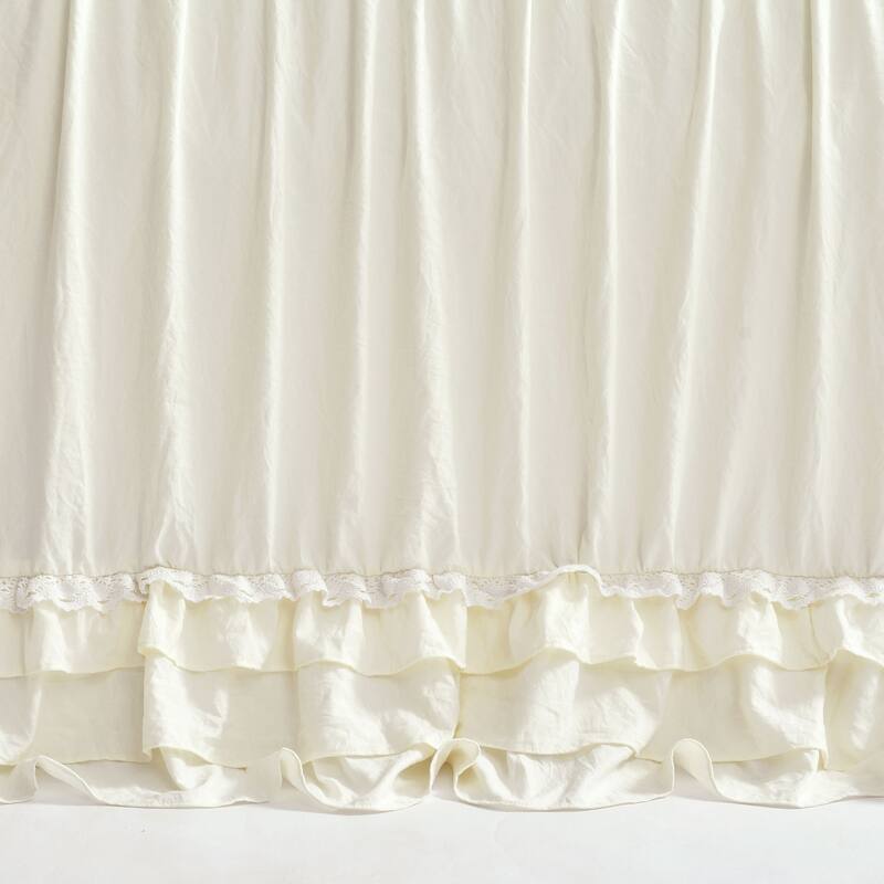 Lush Decor Ella Shabby-chic Ruffle Lace Bedspread Set