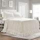 preview thumbnail 2 of 17, Lush Decor Ella Shabby-chic Ruffle Lace Bedspread Set White - King