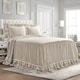 preview thumbnail 15 of 17, Lush Decor Ella Shabby-chic Ruffle Lace Bedspread Set Neutral - Queen