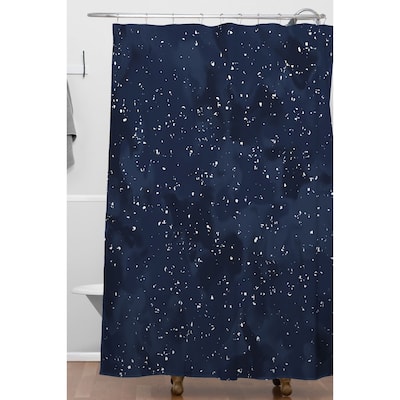 Deny Designs Navy Night Shower Curtain