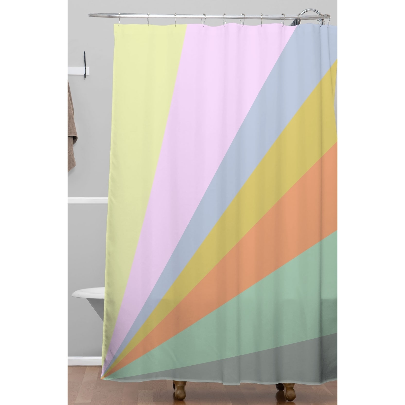 pastel shower curtain